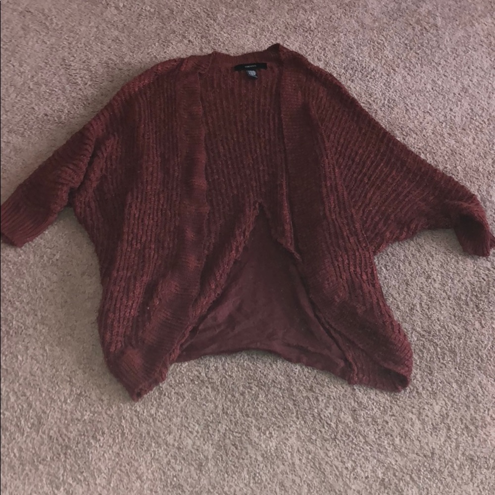 Lace detail cardigan
